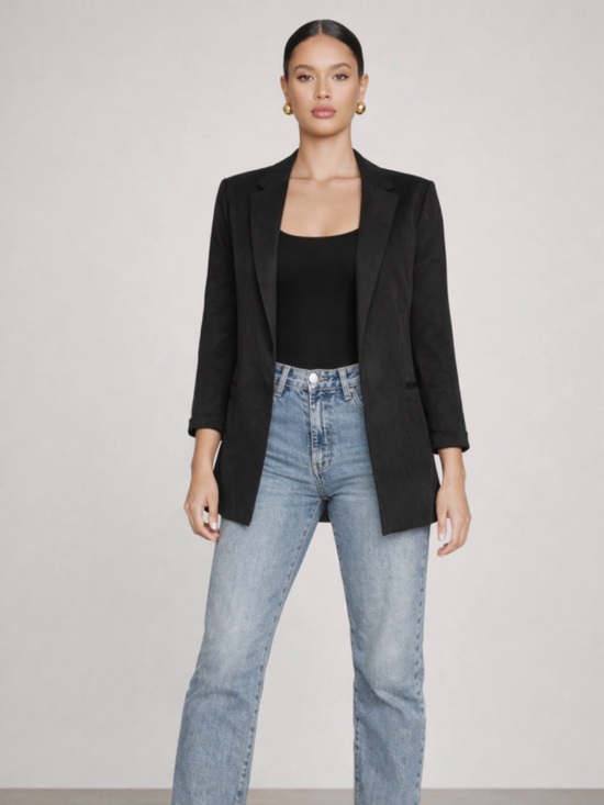 Have Jackets & Blazers - Classic Black Blazer - Sleek Open Front